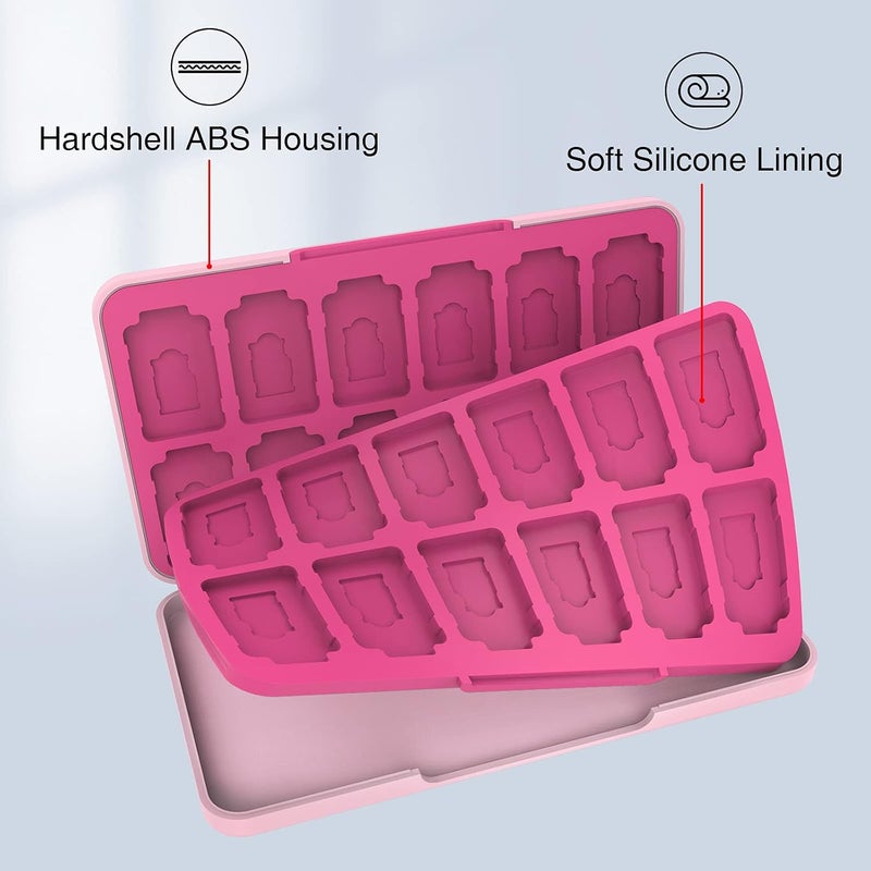 HEIYING Switch Game Card Case for Nintendo Switch 2 Accessories,Custom Pattern Memory Storage Holder with 24 Game Card Slots and 24 Micro SD Cards Slots - Image 4